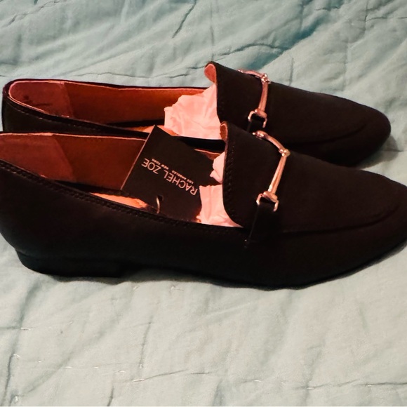 Rachel Zoe Black Leather Loafers - Picture 2 of 5